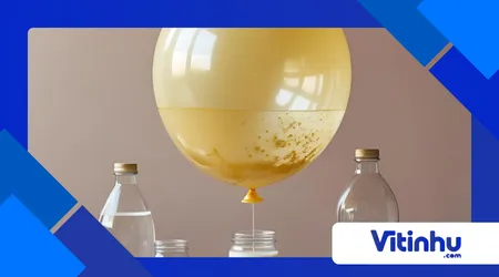 Balão que Enche Sozinho: Experimento com Fermento e Água Oxigenada