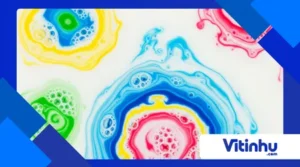 Cores dançantes no leite com detergente e corante