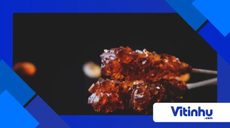 criando cristais de açúcar em palito