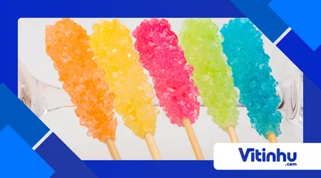 criando cristais de açúcar em palito