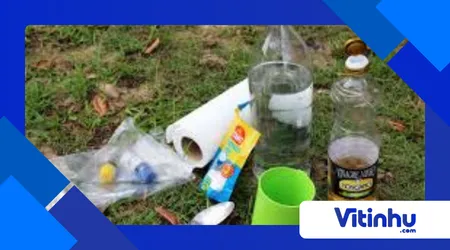 Sacos infláveis com vinagre: experimento para mostrar geração de gás